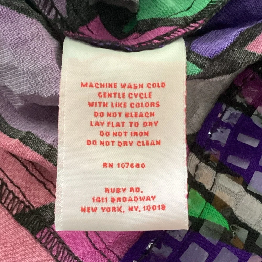 Ruby Rd Multi Colored (Jean Style) Jacket Woman’s Size 8 - Picture 4 of 5